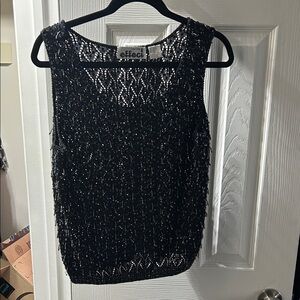 Effeci Black Sequin Tank Top
